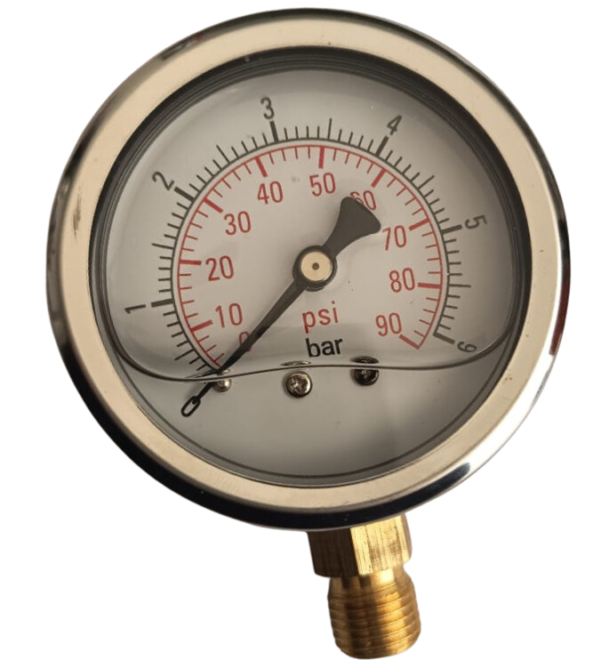 MANOMETRO GLICERINA 0-6BAR 65MM